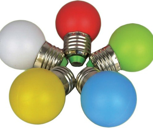 Лампа светодиодная для Белт-лайта 45 мм., теплый белый свет, Е27, 1Вт, Rich LED (RL-BL-E27-G45-WW)