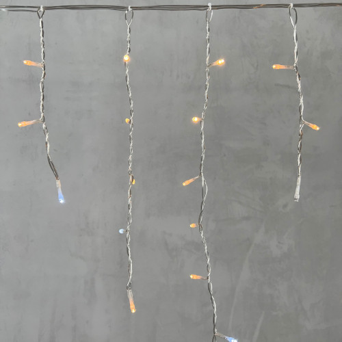 Светодиодная бахрома 4,9*0,5 м., 240 экстра теплых белых LED, мерцание, прозрачный провод ПВХ, Beauty Led (PIL240BLW-10-2EWW)