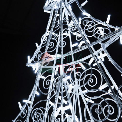 Светодиодная фигура Елочка ажурная 2,5 м., белая, Conso (OL110)