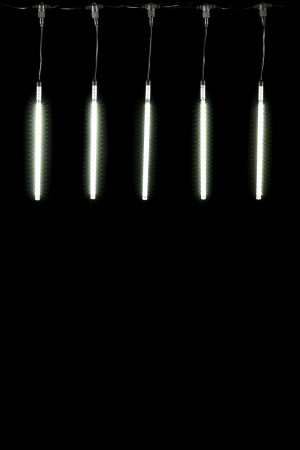 Гирлянда Тающие сосульки 5*0.3 м., 24V., 240 холодных белых LED ламп, коннектор, черный ПВХ, LTC (CCL240-10-1W)