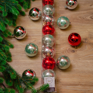 Набор пластиковых шаров  Фестивальный 60 мм,  10 шт, Kaemingk (020397) 