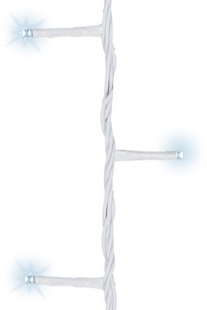 Светодиодная гирлянда с контроллером 9 м, 220V., 120 белых и холодных белых LED ламп, белый ПВХ, Kaemingk (494120)