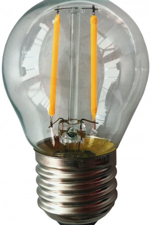 Лампа филаментная для Белт-лайта 45 мм., теплый белый свет, Е27, 2Вт, Rich LED (RL-B-E27-G45T2-2W-TWW)