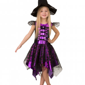 Карнавальный костюм &quot;Ведьмочка 2&quot;, размер 140-72, Батик (8076-140-72)