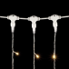 Светодиодный занавес 2*2 м., 400 теплых белых LED ламп, мерцание, прозрачный провод ПВХ, LTC (PCL402BLW-10-2WW)