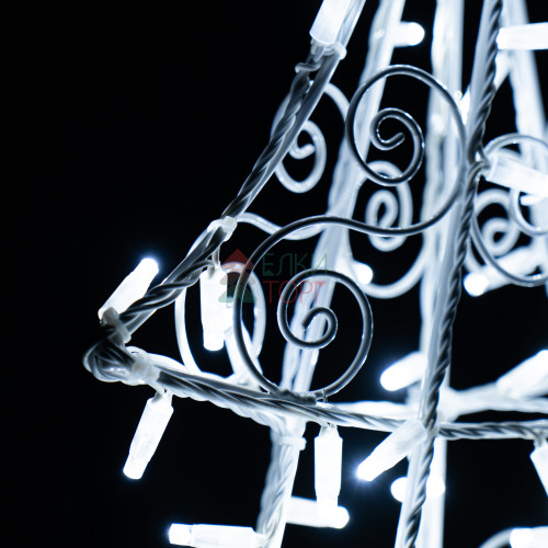 Светодиодная фигура Елочка ажурная 2 м., белая, Conso (OL109)