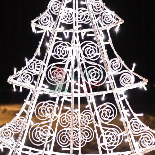 Светодиодная фигура Елочка ажурная 2 м., белая, Conso (OL109)