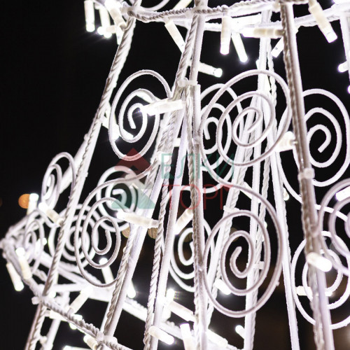 Светодиодная фигура Елочка ажурная 2 м., белая, Conso (OL109)