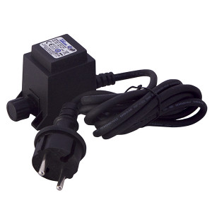 Трансформатор 9,6W. для силиконовых нитей, 24В., до 200 LED, провод черный каучук, IP65, Beauty Led (EA10-200L)