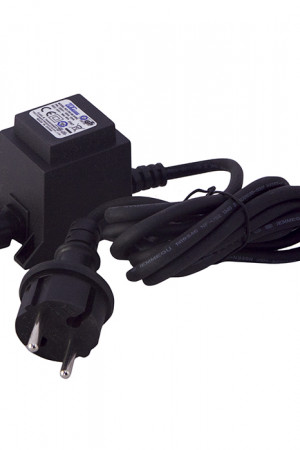 Трансформатор 9,6W. для силиконовых нитей, 24В., до 200 LED, провод черный каучук, IP65, Beauty Led (EA10-200L)