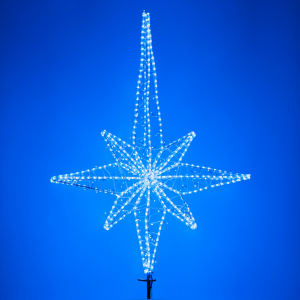 Макушка Роза Ветров 100 см. для елей высотой от 6 до 12 м., синяя, Green Trees (roz-100blue)