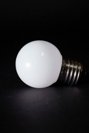 Лампа Ø45 мм. Премиум для Белт-лайта 24В, Цоколь E27, Тепло-Белая, LTC (G45-E27-5SMD-24V)