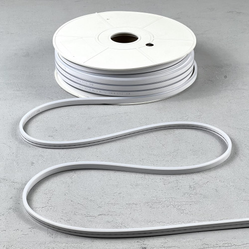 Односторонний гибкий Неон 8х16 мм., 1 метр, Тепло-Белый 12В, IP65, Laitcom (FR-23511)