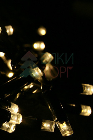 Светодиодная бахрома Sealed 3,2*0,9 м., 220V., 232 теплых белых LED ламп, черный каучук, Beauty Led (LL232-1-2WW)