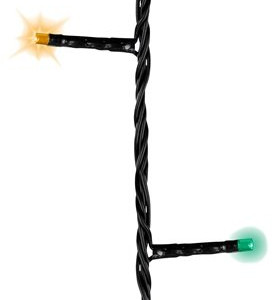 Светодиодная гирлянда с контроллером 9 м, 220V., 120 разноцветных LED ламп, черный ПВХ, Kaemingk (494121)