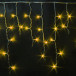 Светодиодная мерцающая бахрома 3*0.5 м., 220V, 112 желтых LED ламп, прозрачный провод, Rich LED (RL-i3*0.5F-T/Y)
