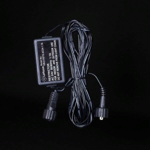 Выпрямитель для силиконовой RGB нити, 24В., 600 LED max, провод черный каучук, IP65, Beauty Led (EC24-1,7A)