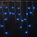 Светодиодная мерцающая бахрома 3*0.5 м., 220V, 112 синих LED ламп, прозрачный провод, Rich LED (RL-i3*0.5F-T/B)