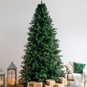 Интерьерная искусственная елка Сказочная Премиум 4 м., ствольная, Литая хвоя+ПВХ, Green Trees (GT4SK)