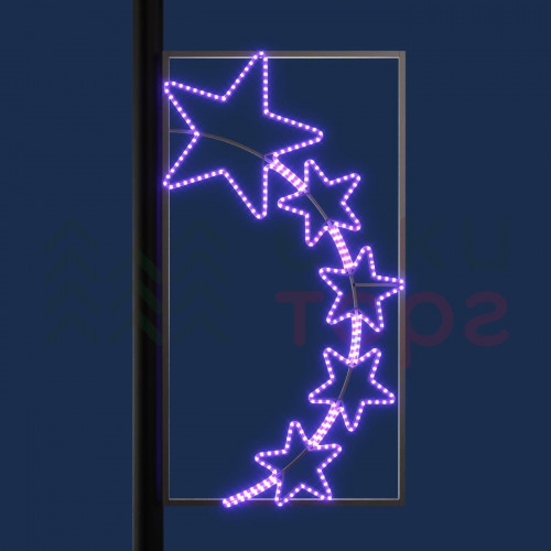 Светодиодная консоль Пять звезд фиолетовая 80*150 см., 220В, Conso (KPN-030-L001)