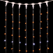 Светодиодный занавес 2*2 м., 400 желтых LED ламп, мерцание, прозрачный провод ПВХ, LTC (PCL402BLW-10-2Y)