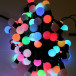 Светодиодная гирлянда шарики Fiesta, 10 м., 100 RGB LED ламп 18 мм, черный ПВХ, LTC (MB100-1-2RGB)