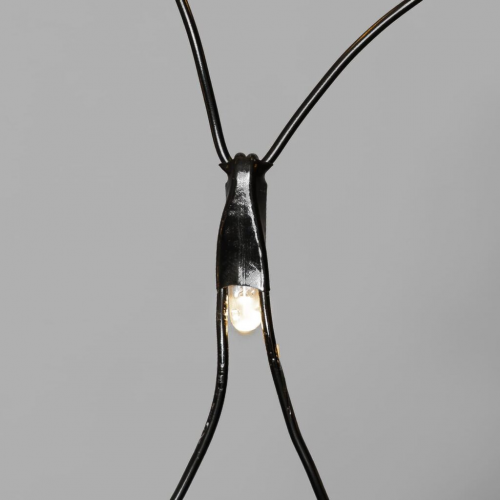 Светодиодная сетка с колпачком 2*2 м., 220В, 256 теплых белых LED, провод черный ПВХ, IP65, LTC (NTL256CAP-11-2WW)