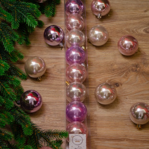 Набор пластиковых шаров  Фестивальный 60 мм,  10 шт, Kaemingk (020400) 