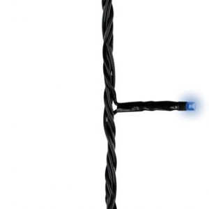 Светодиодная гирлянда с контроллером 9 м, 220V., 120 синих LED ламп, черный ПВХ, Kaemingk (494123)