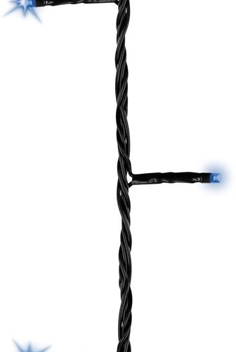 Светодиодная гирлянда с контроллером 9 м, 220V., 120 синих LED ламп, черный ПВХ, Kaemingk (494123)