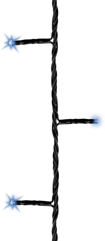 Светодиодная гирлянда с контроллером 9 м, 220V., 120 синих LED ламп, черный ПВХ, Kaemingk (494123)
