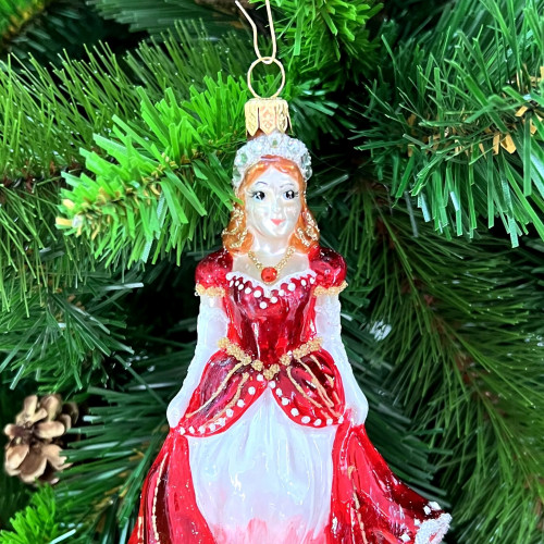 Набор стеклянных игрушек Золушка, красный, 3 шт., Irena CO (63120/1)