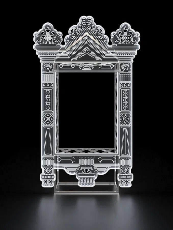 Светодиодная фотозона Рамка Царская Зима 250 см., Сад Радости (SR078)