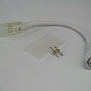 Переходник гибкий неон - нить, белый (3 части), Teamprof (TPF-EC2-015-FX-S-W)