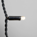 Светодиодный занавес 2*2 м., 400 LED, тепло-белый, статика, черный провод каучук, LTC (ECO402-1-2WW)