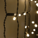 Светодиодный занавес 2*2 м., 400 LED, тепло-белый, статика, черный провод каучук, LTC (ECO402-1-2WW)