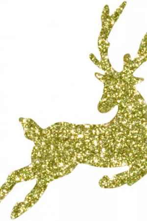 Украшение из пенополистирола Олень, 400 мм., золото, ПромЕлка (ОЛ-400GOLD) 