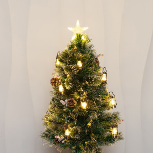 Настольная оптоволоконная елка Рождественские Огни 90 см., леска+пвх, контроллер (Т2301-90)