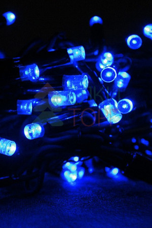 Светодиодная бахрома Sealed 4.8*0.9 м., 220V., 348 синих LED ламп, черный каучук, Beauty Led (LL348-1-2B)