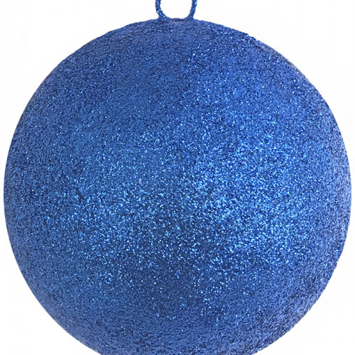 Шар из пенополистирола с блестками Искристый 20 см., синий, ПромЕлка (SHI-200BLUE)