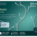 Светодиодная гирлянда с контроллером 13.5 м, 220V., 180 белые и холодных белых LED ламп, белый ПВХ, Kaemingk (494124)