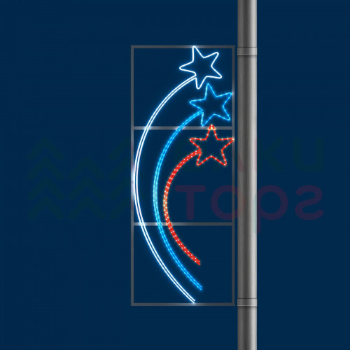 Светодиодная консоль Звёзды триколор 60*150 см., 220В, Conso (KPN-015-L001)