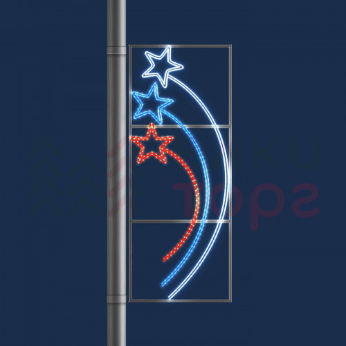 Светодиодная консоль Звёзды триколор 60*150 см., 220В, Conso (KPN-015-L001)