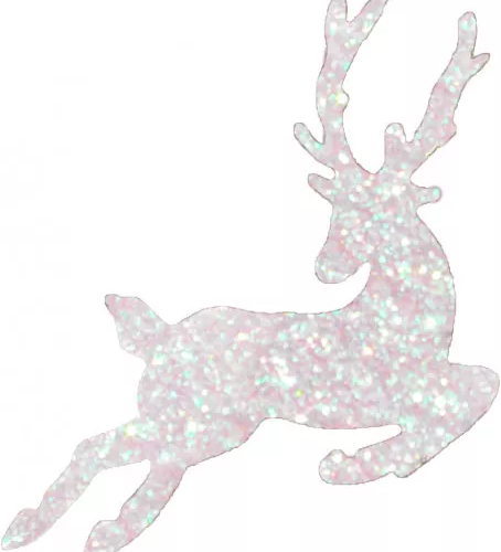 Украшение из пенополистирола Олень, 200 мм., белый, ПромЕлка (ОЛ-200WHITE)