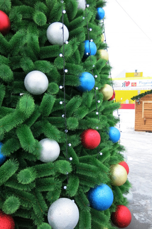 Шар из пенополистирола с блестками Искристый  20 см., красный, ПромЕлка (SHI-200RED)