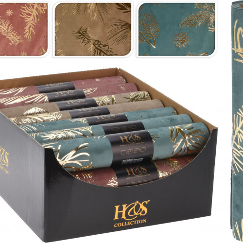 Новогодняя дорожка для стола Сияние Арктики 28*270 см., пудра, Koopman (767612280/1)