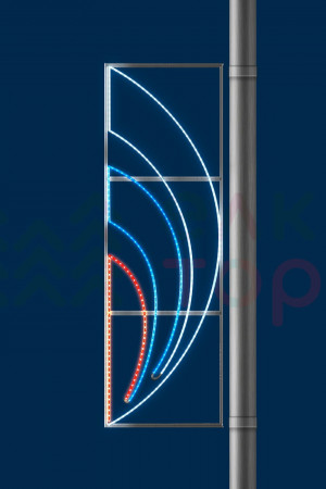 Светодиодная консоль Факел триколор 72*200 см., 220В, Conso (KPN-013-L001)