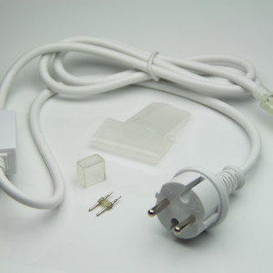 Диодный мост для одностороннего гибкого неона 8х16 мм, комплект для TPF-FX816, белый (5 частей), Teamprof (TPF-220AC/DC-FX8*16-1,5A-W) 