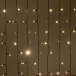 Светодиодный занавес 2*3 м., 600 LED, тепло-белый, статика, черный провод каучук, LTC (ECO602-1-2WW)
