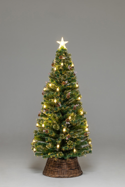 Оптоволоконная елка с LED лампочками Рождественские Огни 150 см., леска+пвх, контроллер (Т2301-150)